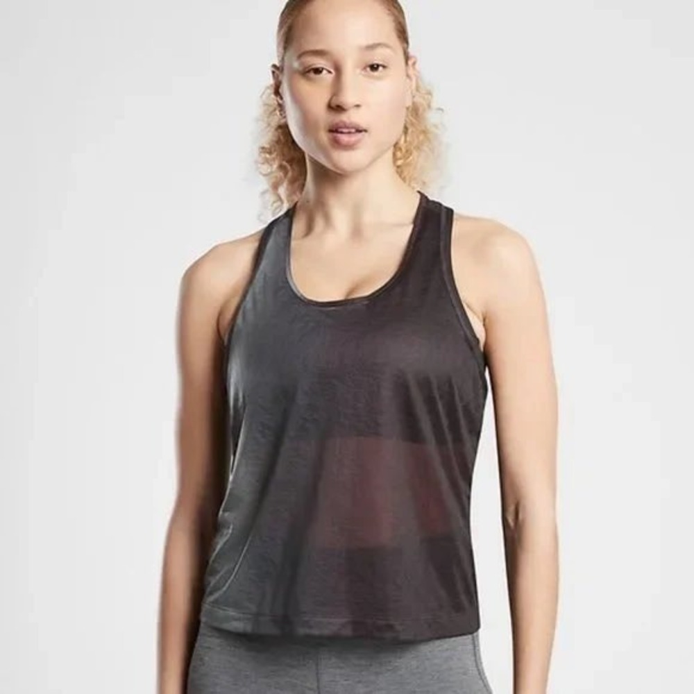 Athleta Vapor Muscle Tank - Black - XS